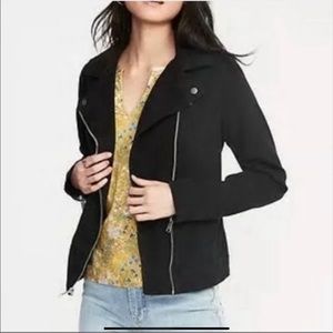 Old Navy Black Suede Moto Jacket - S